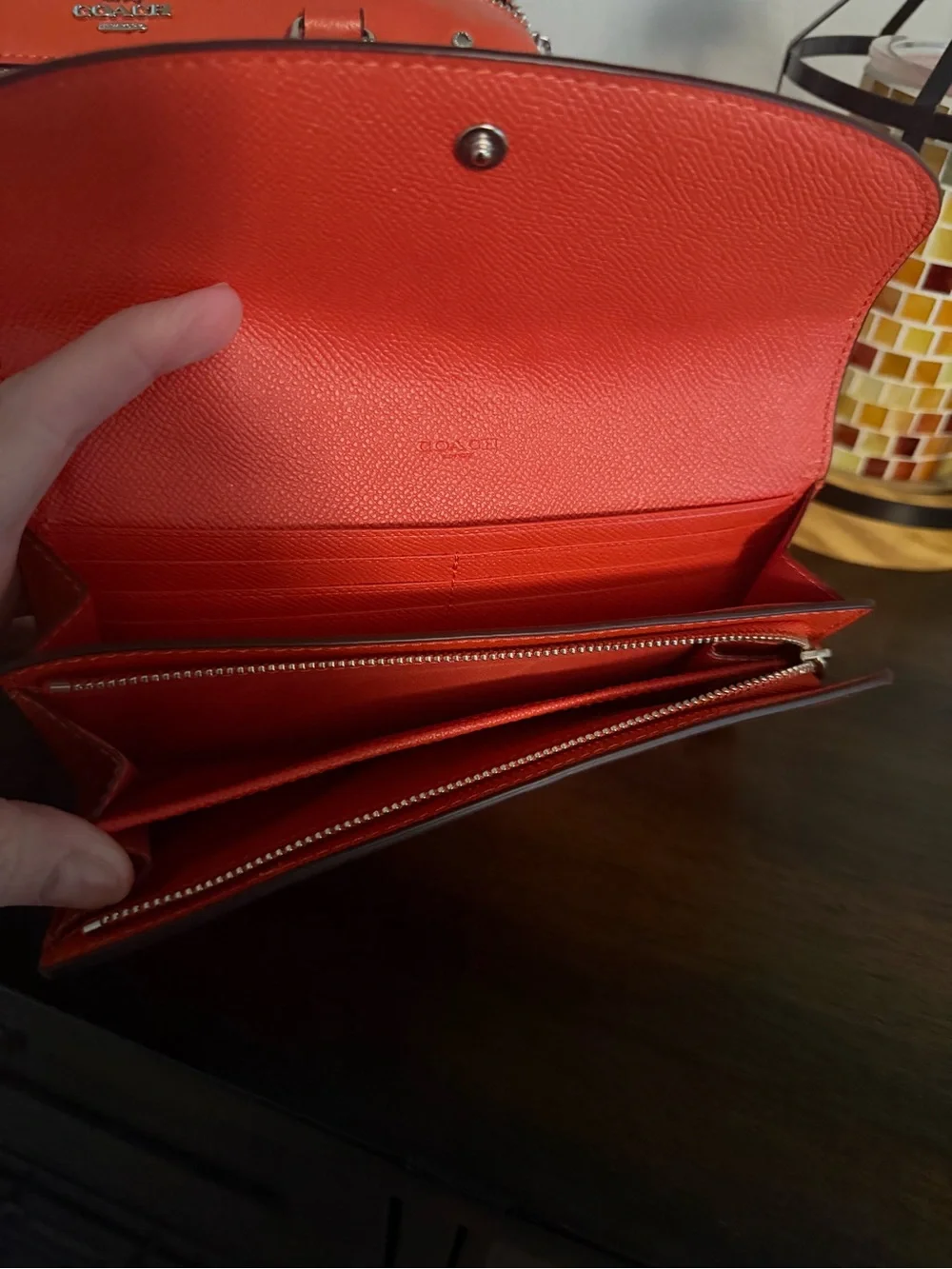 Coach Signature Satchel and Wallet in Orange